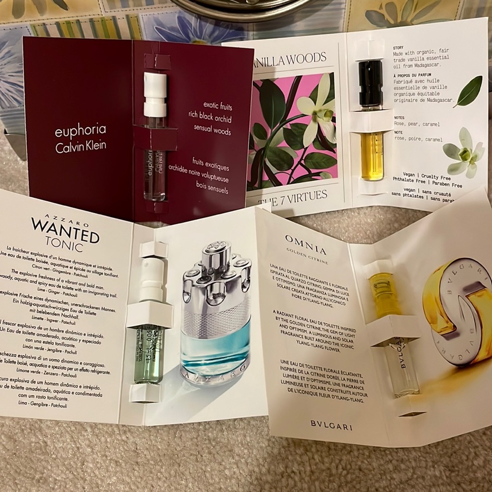Perfume samplers. Never used.